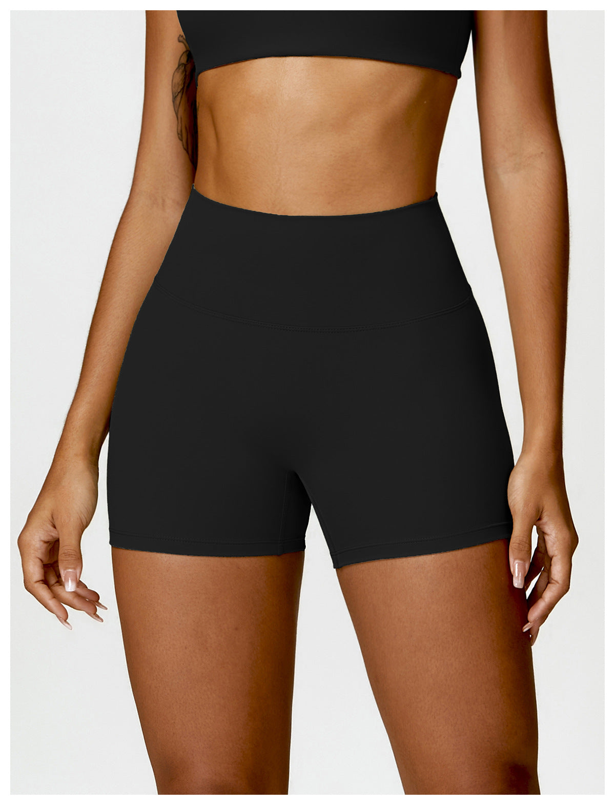 High Waist Belly Contracting Yoga Shorts