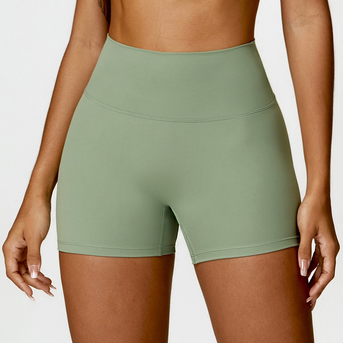 High Waist Belly Contracting Yoga Shorts