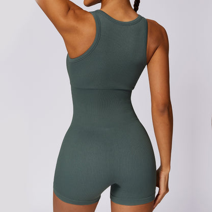 Belly Contracting Seamless Yoga Jumpsuit