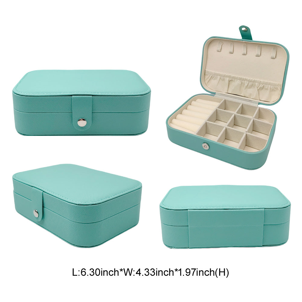 Faux Leather Portable Jewelry Box