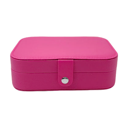 Faux Leather Portable Jewelry Box