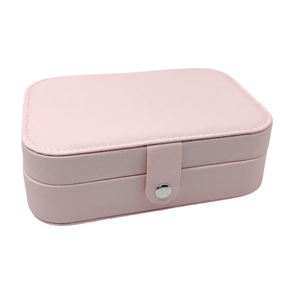 Faux Leather Portable Jewelry Box