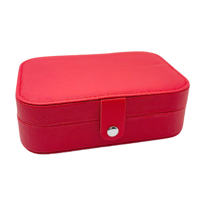 Faux Leather Portable Jewelry Box