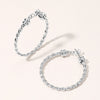 Metal Rope Hoop Earrings