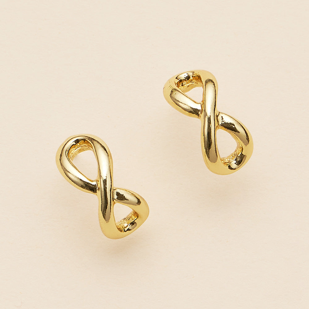 18K Gold Dipped Infinity Hoop Earrings