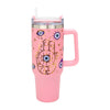 Hamsa Hand & Evil Eye Pattern Printed 40OZ Stainless Steel Tumbler With Handle