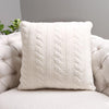 Braided Cable Knit Cushion Cover