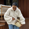 Faux Fur Oversized Sweater