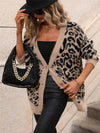 Animal Pattern Button Down Cardigan