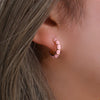 18K Gold Plated Stainless Steel Hoop Earring