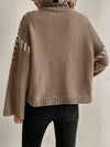 Casual Loose Knitted High Neck Sweater