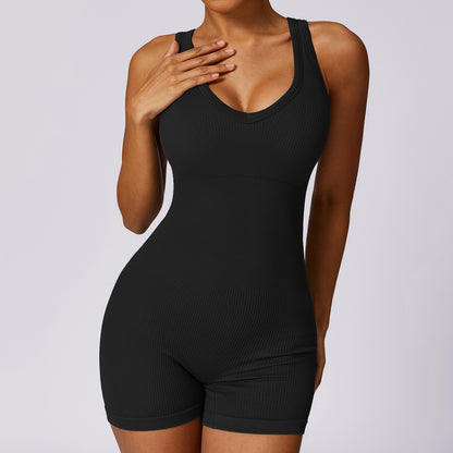 Belly Contracting Seamless Yoga Jumpsuit