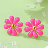 Daisy Floral Stainless Steel Stud Earrings