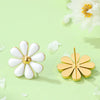 Daisy Floral Stainless Steel Stud Earrings