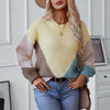 Contrast Color Pullover Knut Sweater