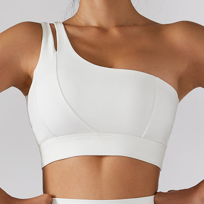 One Shoulder Yoga Bra