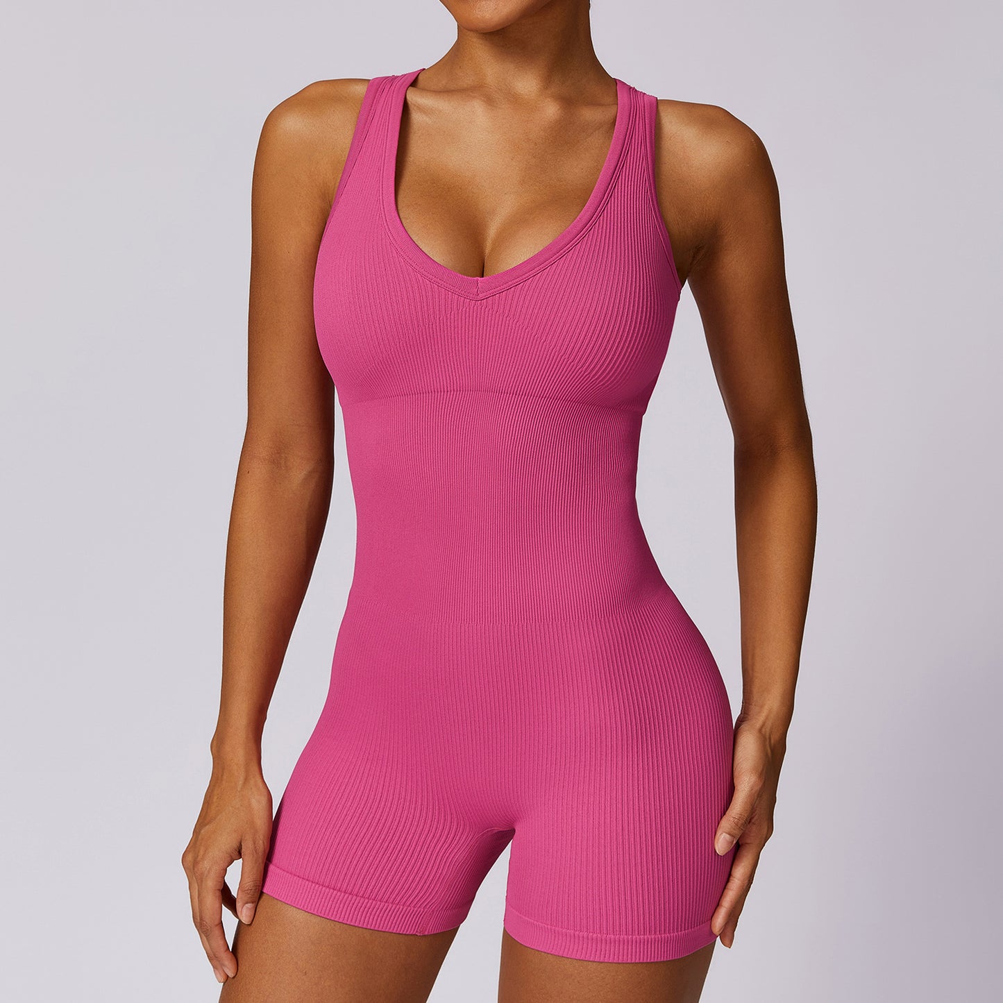 Belly Contracting Seamless Yoga Jumpsuit