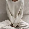 Round Neck Knitted Casual Sweater