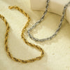 Stainless Steel Twisted Chain Necklace