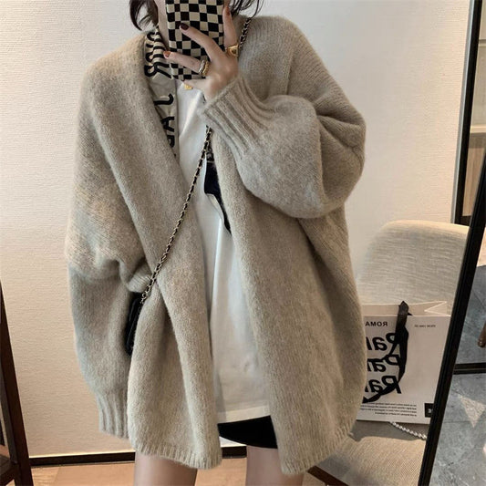 Mid Length Open Cardigan Jacket