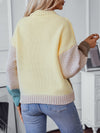 Contrast Color Pullover Knut Sweater