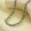 Stainless Steel Twisted Chain Necklace