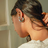 Chunky Stainless Steel Open Hoop Earrings