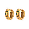 18K Gold Dip Stainless Steel Hoop Earrings