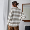 Stripe Loose Knitted Sweater