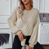 Casual Round Neck Knit Pullover Sweater