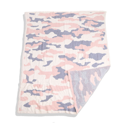 Camouflage Patterned Cozy Throw Blanket