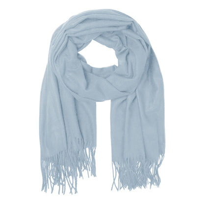 Solid Cozy Scarf with Fringe