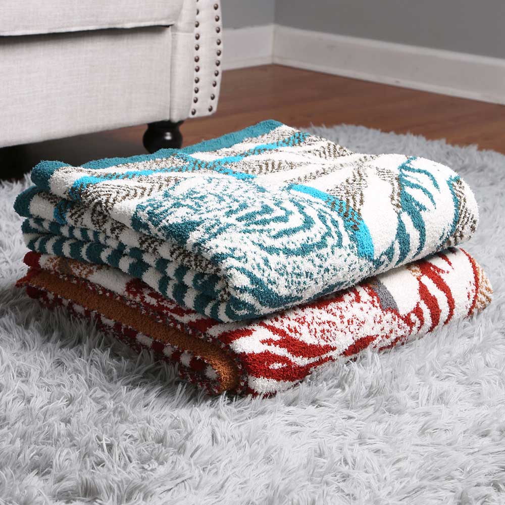 Animal & Forest Accented Cozy Throw Blanket