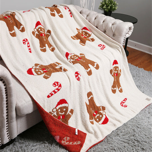 Christmas Patterned Cozy Throw Blanket