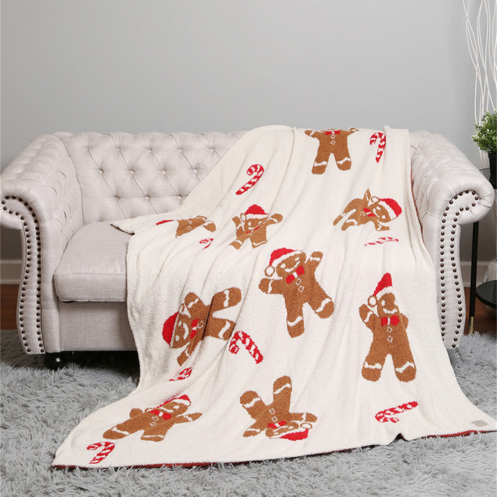 Christmas Patterned Cozy Throw Blanket