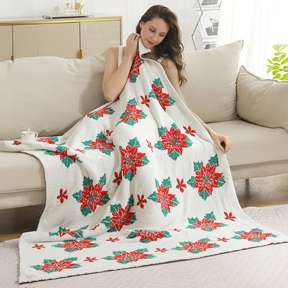 Christmas Patterned Cozy Throw Blanket