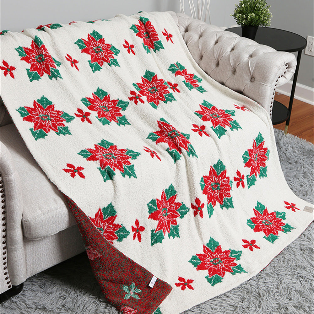 Christmas Patterned Cozy Throw Blanket