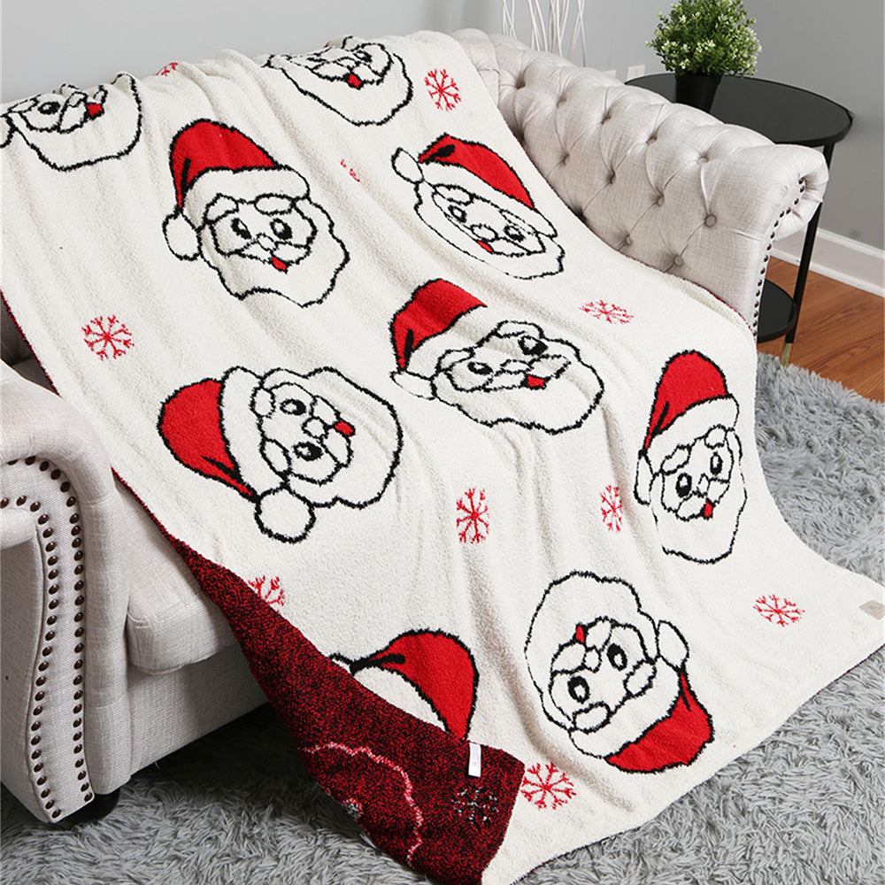 Christmas Patterned Cozy Throw Blanket