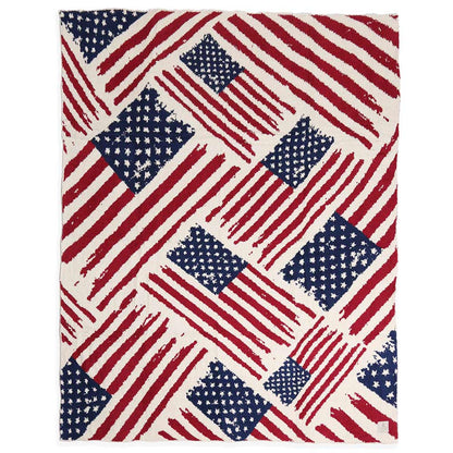 American Flag Throw Blanket