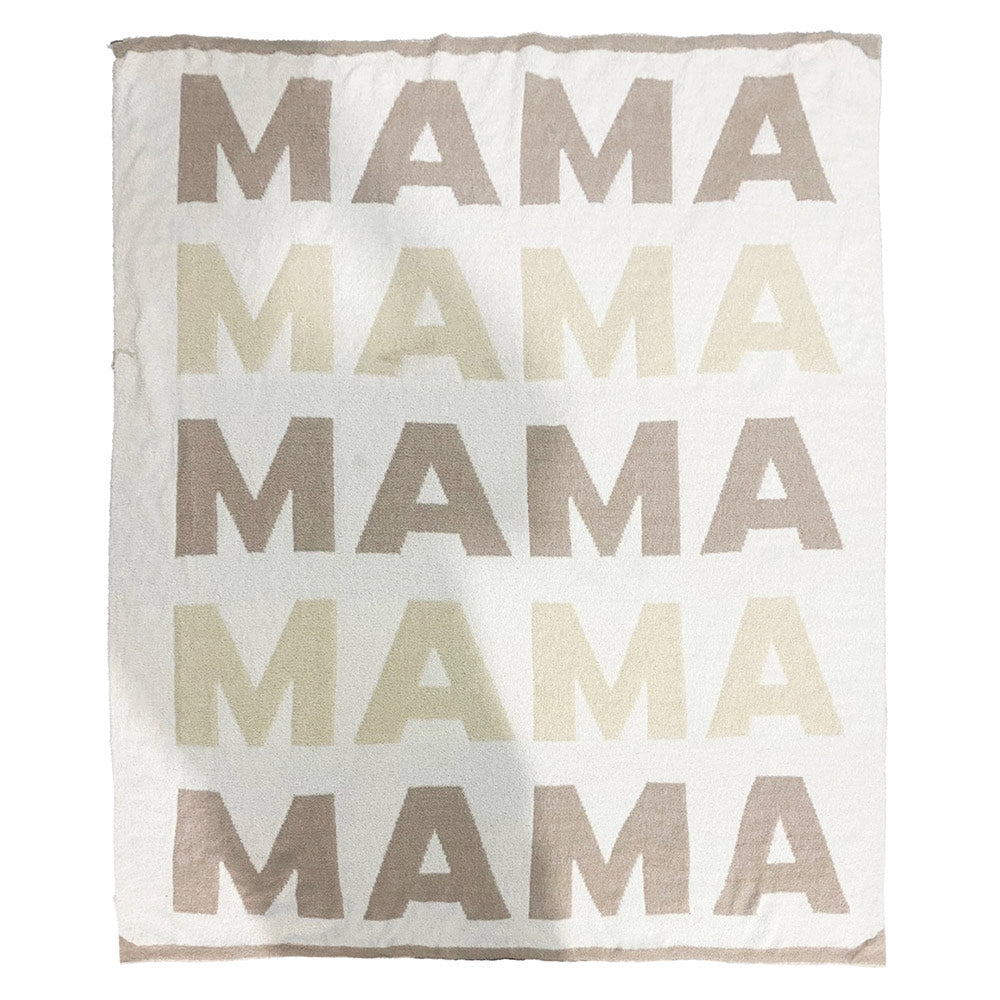 MAMA Reversible Throw Blanket