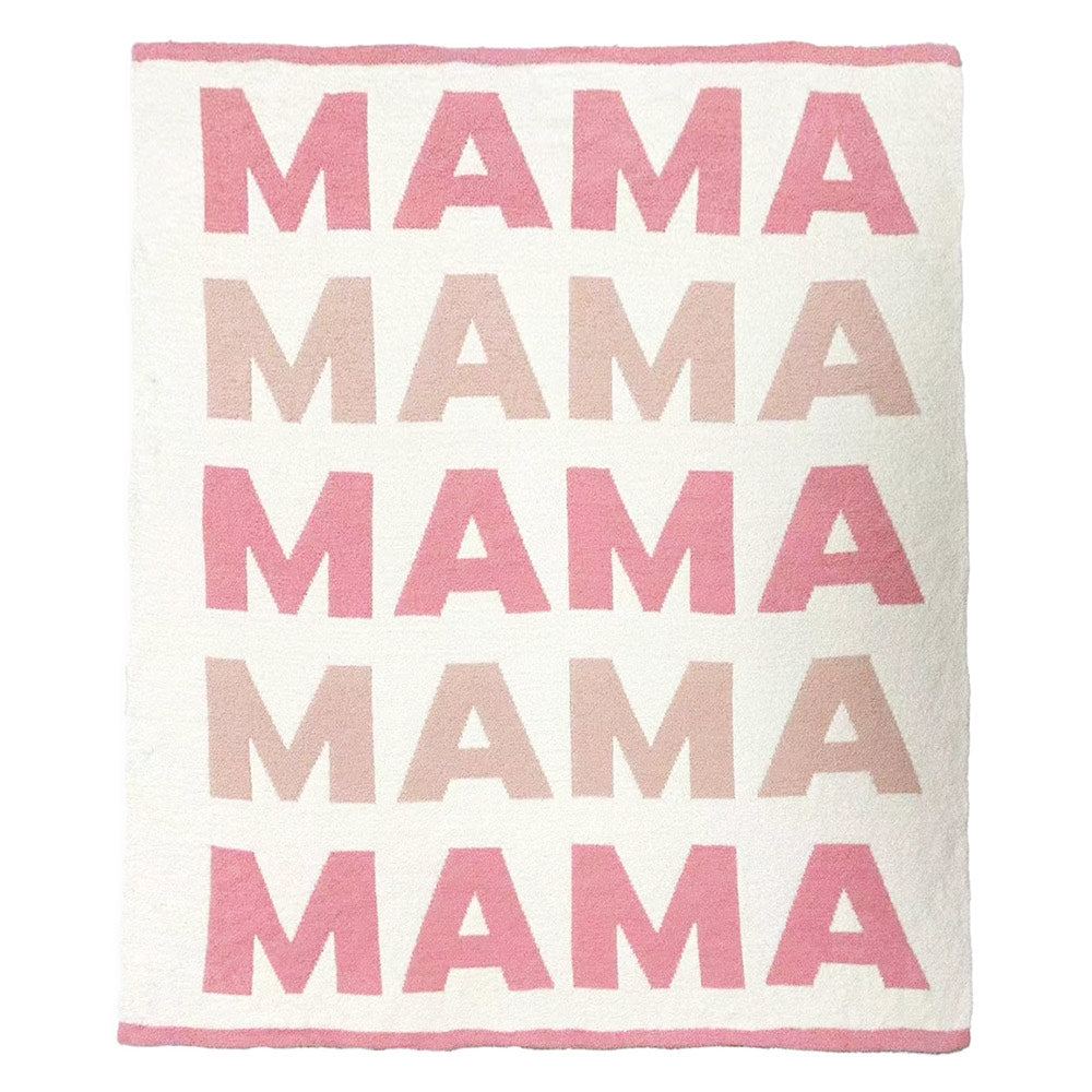 MAMA Reversible Throw Blanket