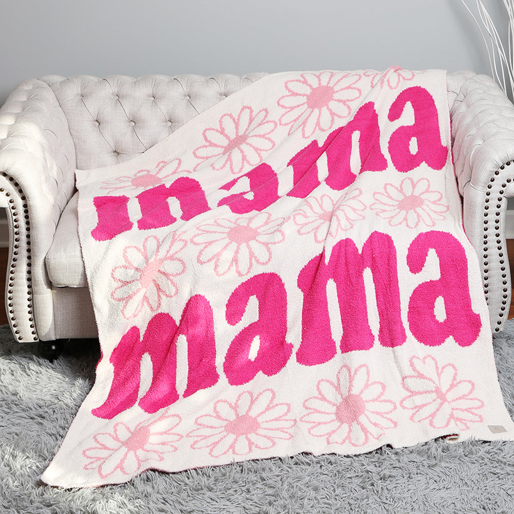 MAMA Daisy Reversible Throw Blanket