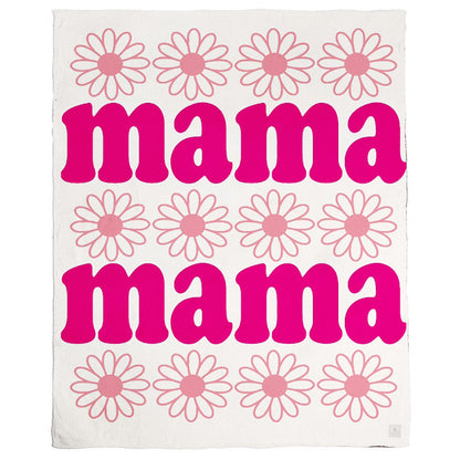 MAMA Daisy Reversible Throw Blanket