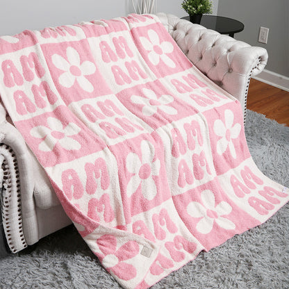 Floral MAMA Throw Blanket