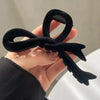 Velvet Large Bow Hair Clips